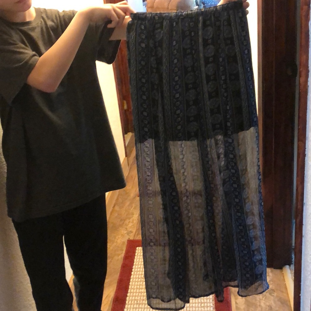 Printed Hollister Maxi Skirt